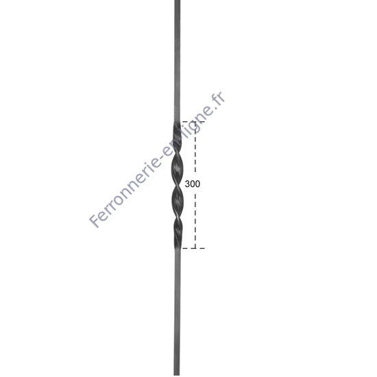 accessoire de ferronnerie, barreau en fer forgé