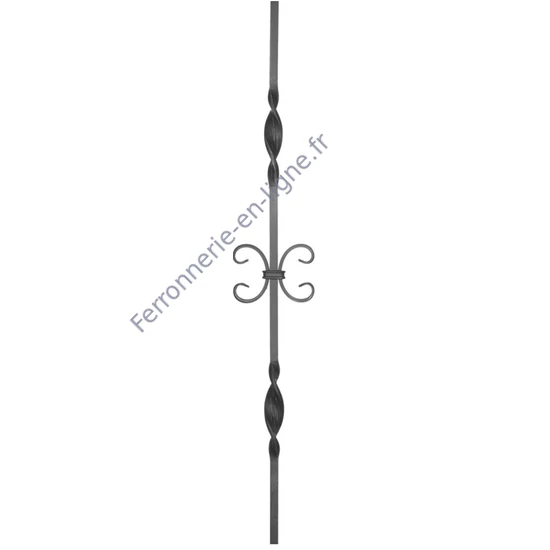 accessoire de ferronnerie, barreau en fer forgé