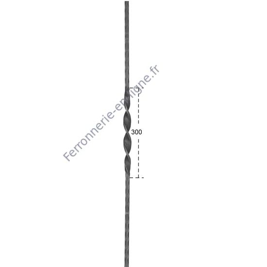 accessoire de ferronnerie, barreau en fer forgé