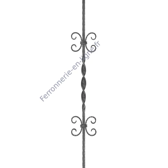 accessoire de ferronnerie, barreau en fer forgé