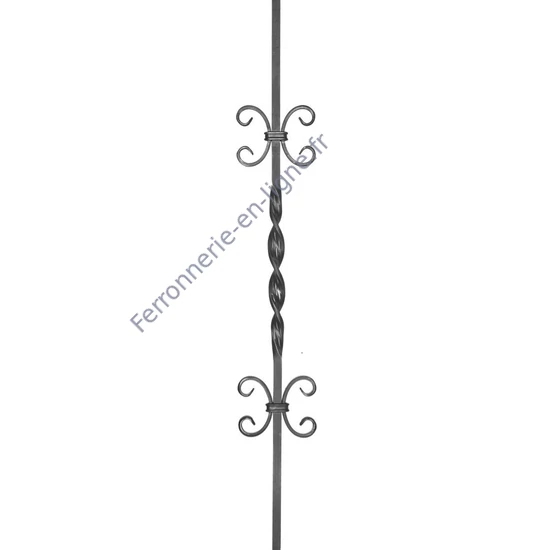 accessoire de ferronnerie, barreau en fer forgé