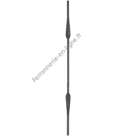accessoire de ferronnerie, barreau en fer forgé