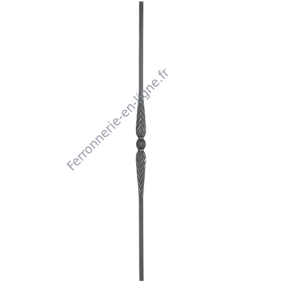 accessoire de ferronnerie, barreau en fer forgé