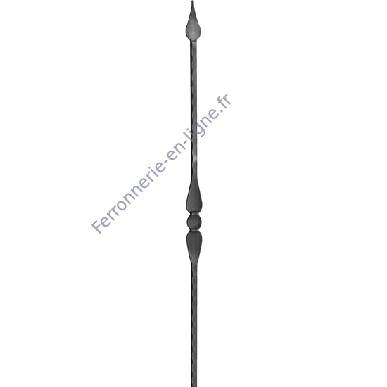 accessoire de ferronnerie, barreau en fer forgé
