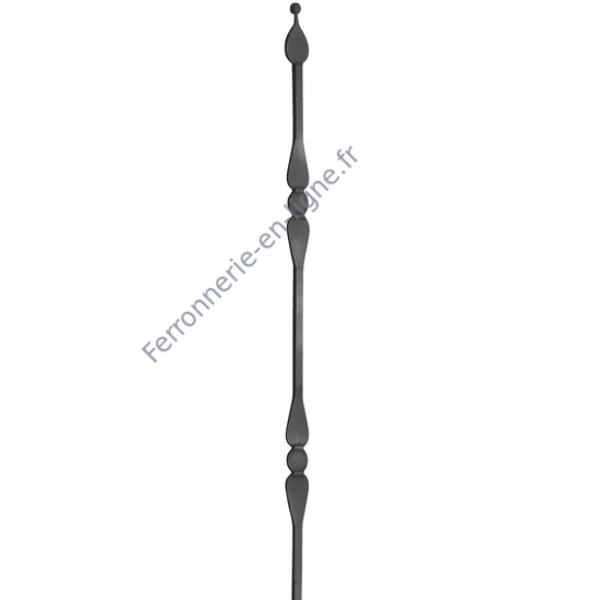 accessoire de ferronnerie, barreau en fer forgé