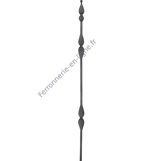 accessoire de ferronnerie, barreau en fer forgé