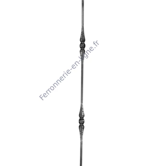 accessoire de ferronnerie, barreau en fer forgé