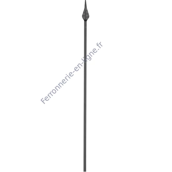 accessoire de ferronnerie, barreau en fer forgé