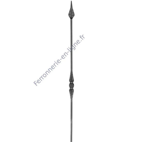 accessoire de ferronnerie, barreau en fer forgé
