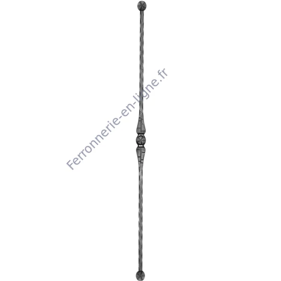 accessoire de ferronnerie, barreau en fer forgé