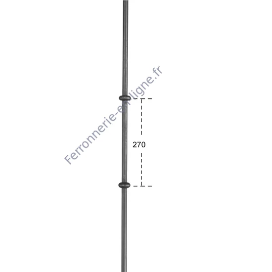 accessoire de ferronnerie, barreau en fer forgé