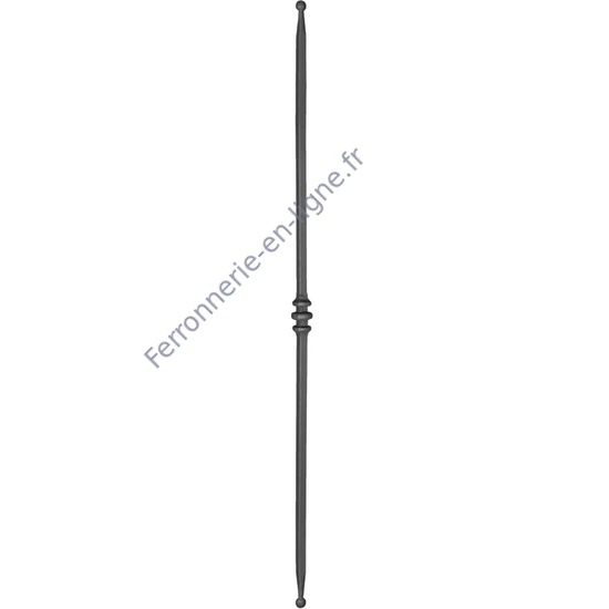 accessoire de ferronnerie, barreau en fer forgé