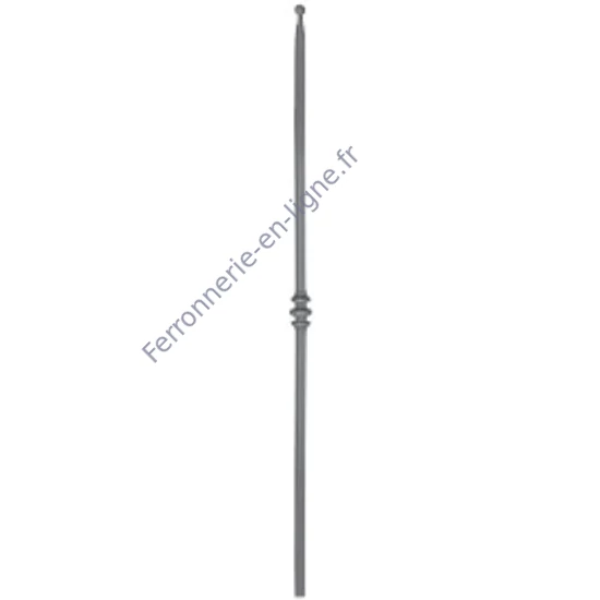accessoire de ferronnerie, barreau en fer forgé