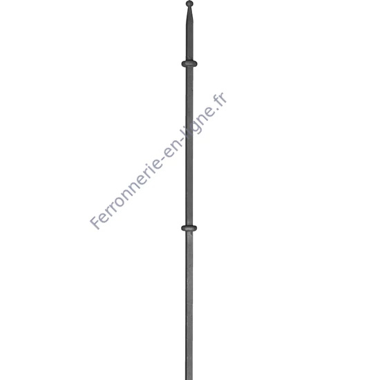 accessoire de ferronnerie, barreau en fer forgé