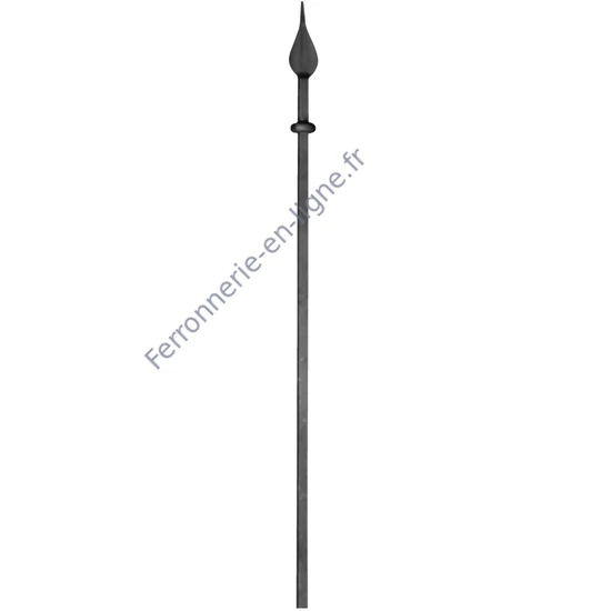 accessoire de ferronnerie, barreau en fer forgé