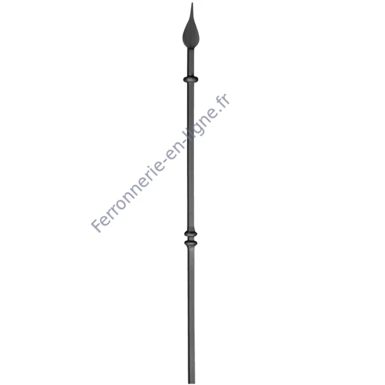 accessoire de ferronnerie, barreau en fer forgé