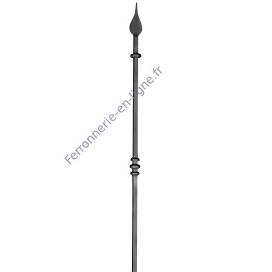 accessoire de ferronnerie, barreau en fer forgé