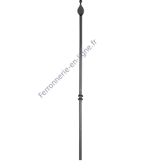 accessoire de ferronnerie, barreau en fer forgé