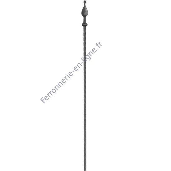 accessoire de ferronnerie, barreau en fer forgé