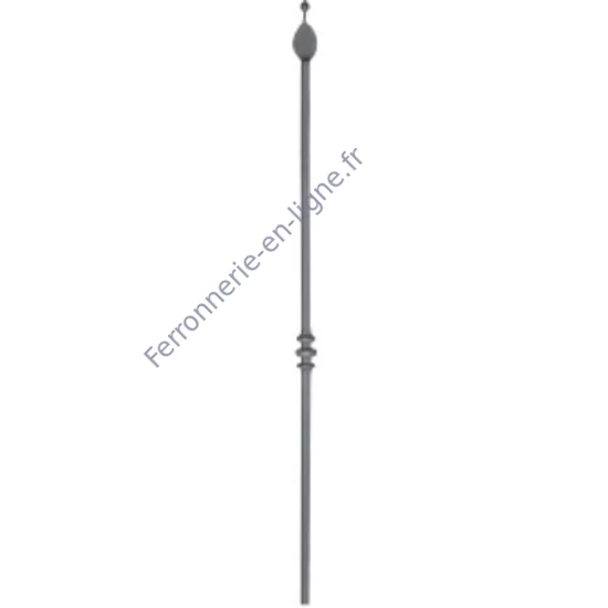 accessoire de ferronnerie, barreau en fer forgé