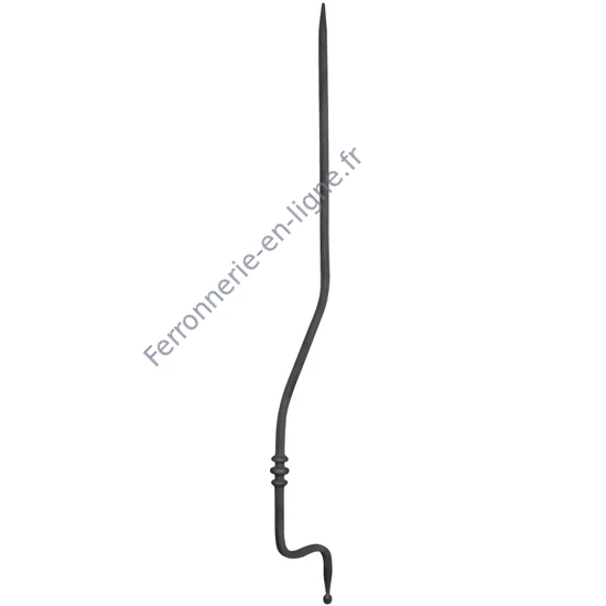 accessoire de ferronnerie, barreau en fer forgé