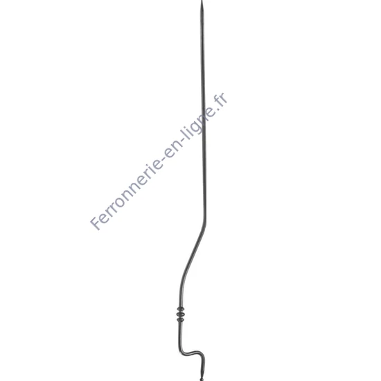 accessoire de ferronnerie, barreau en fer forgé