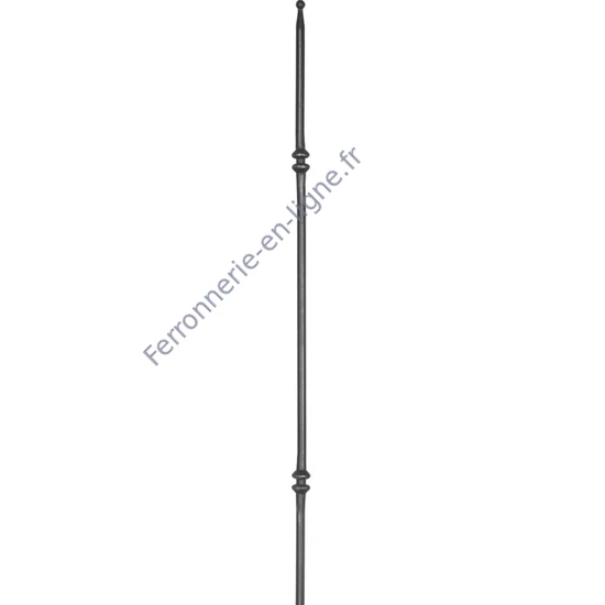 accessoire de ferronnerie, barreau en fer forgé