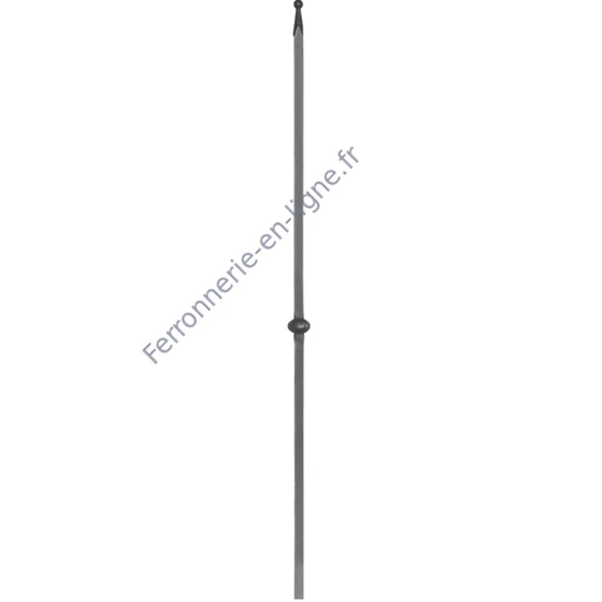 accessoire de ferronnerie, barreau en fer forgé