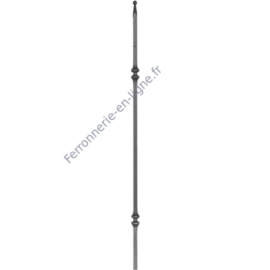 accessoire de ferronnerie, barreau en fer forgé