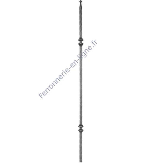 accessoire de ferronnerie, barreau en fer forgé