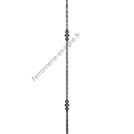 accessoire de ferronnerie, barreau en fer forgé