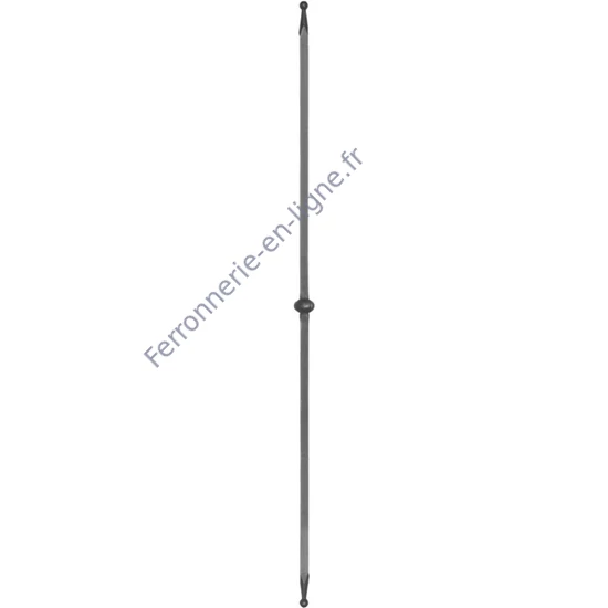 accessoire de ferronnerie, barreau en fer forgé