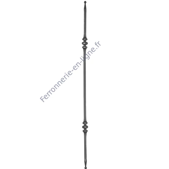 accessoire de ferronnerie, barreau en fer forgé