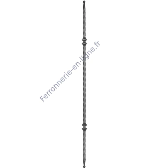 accessoire de ferronnerie, barreau en fer forgé