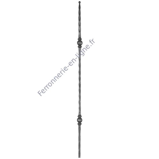 accessoire de ferronnerie, barreau en fer forgé