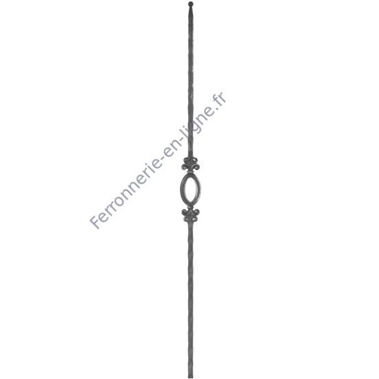 accessoire de ferronnerie, barreau en fer forgé