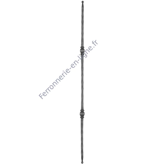accessoire de ferronnerie, barreau en fer forgé