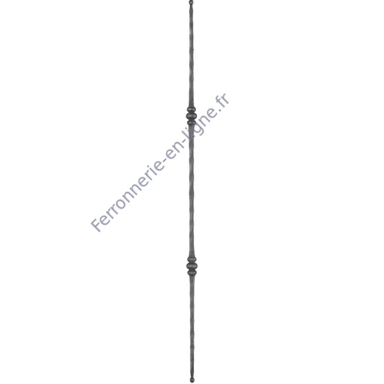 accessoire de ferronnerie, barreau en fer forgé