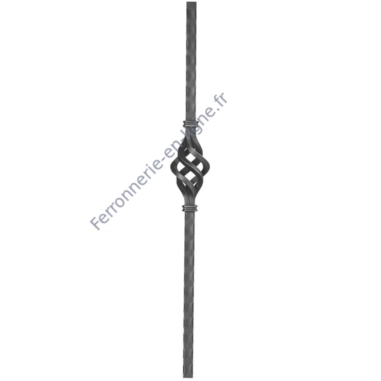 accessoire de ferronnerie, poteau en fer forgé