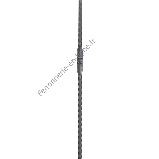 accessoire de ferronnerie, poteau en fer forgé