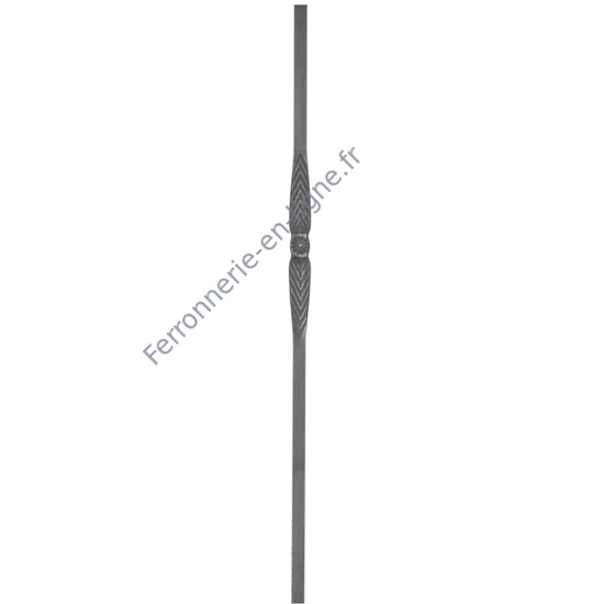 accessoire de ferronnerie, poteau en fer forgé