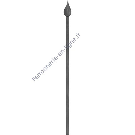 accessoire de ferronnerie, barreau en fer forgé