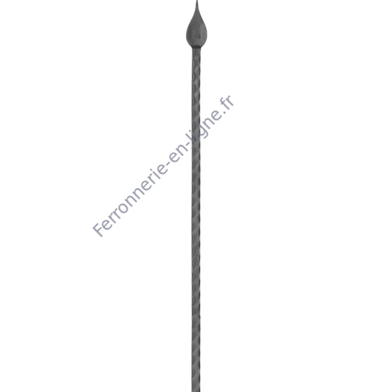 accessoire de ferronnerie, barreau en fer forgé