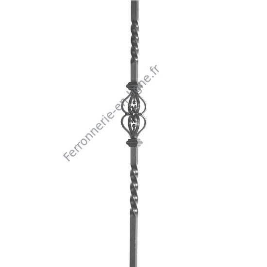 accessoire de ferronnerie, poteau en fer forgé