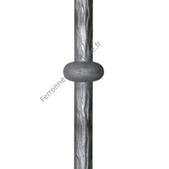 Barreau design moderne en fer forgé, profil rond 