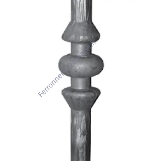 Barreau design moderne en fer forgé, profil rond 