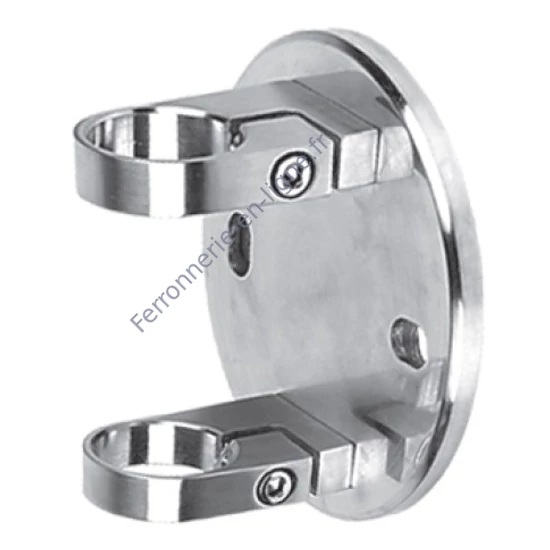 Platine de fixation laterale, inox (AISI 316)