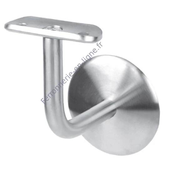 Support de main courante pour tube rond, inox (AISI 304), différentes dimensions