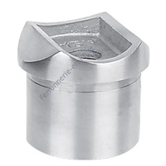 Support de main courante et connecteur pour tube rond, pour tube rond, inox (AISI 316), différentes dimensions