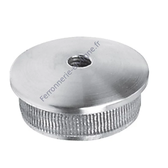 Embout bombé pour tube rond avec filetage M8, inox (AISI 304), différentes dimensions